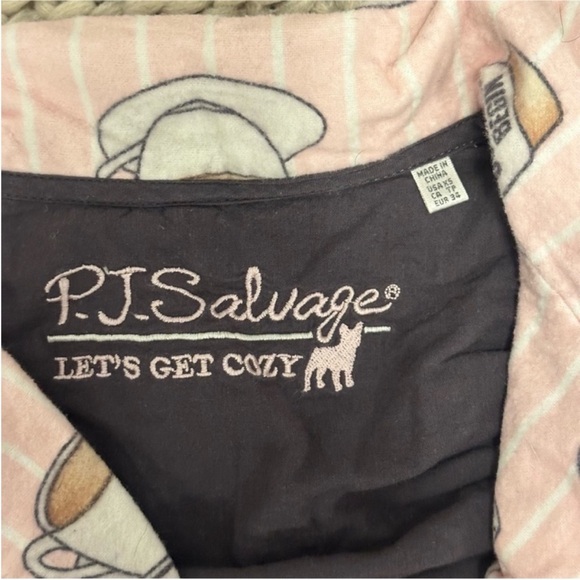 PJ Salvage But First Coffee Flannel Pajama Set - Picture 4 of 4